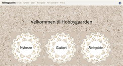 Desktop Screenshot of hobbygaarden.dk